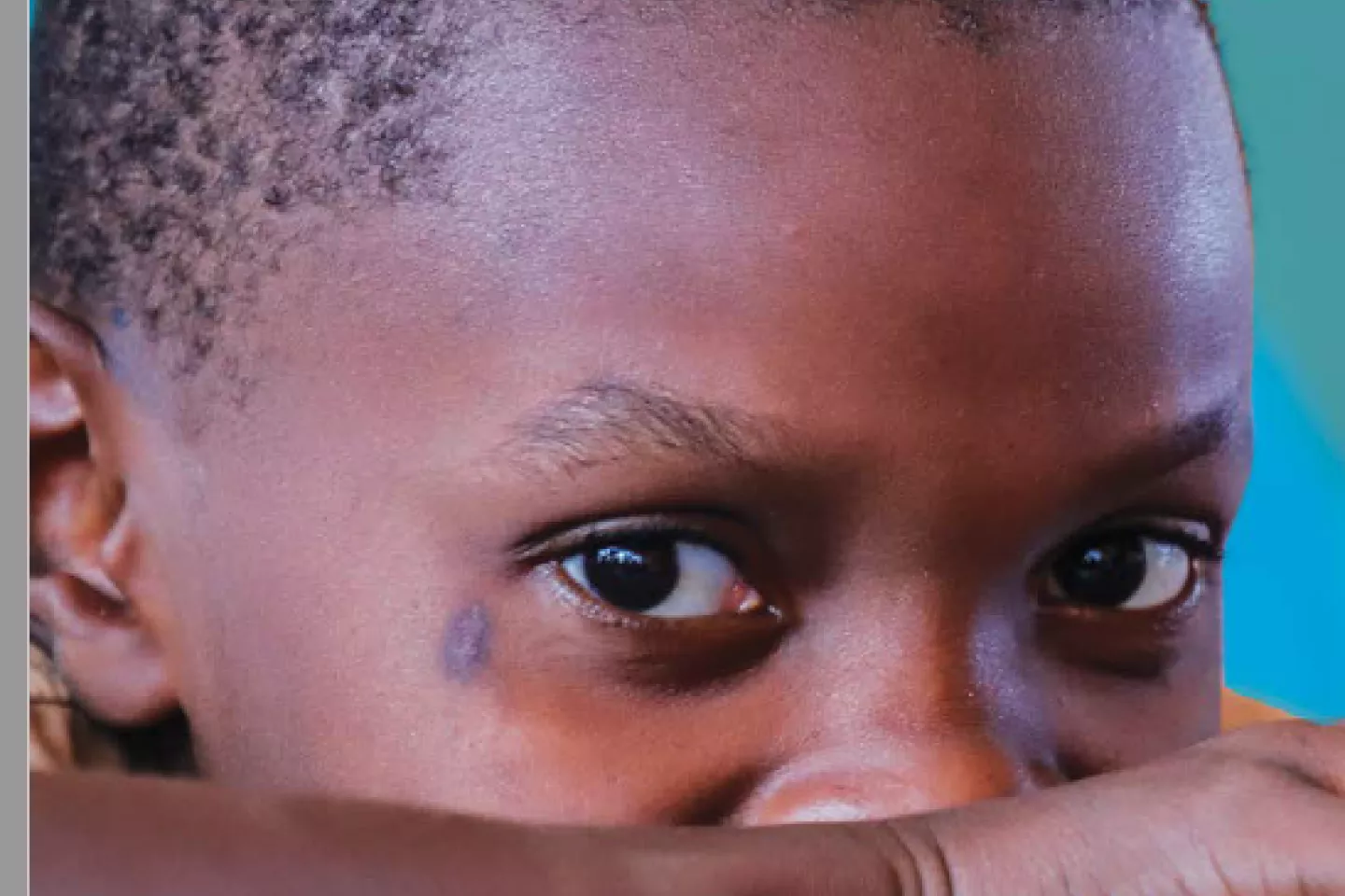 A little boy in school