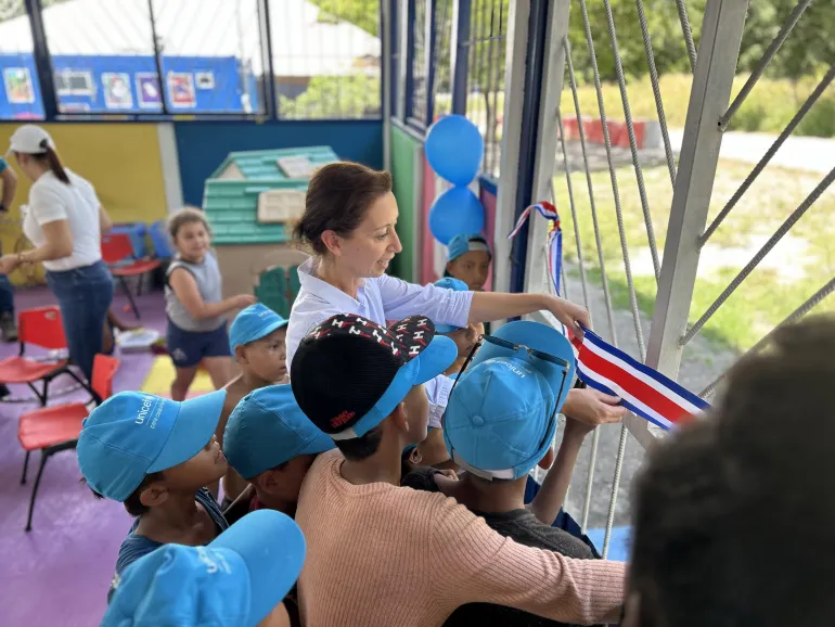 Ni&ntilde;os, ni&ntilde;as y adolescentes migrantes en tr&aacute;nsito cuentan con nuevo Espacio Seguro para la Infancia en la Frontera Sur