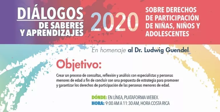 Di&aacute;logos de saberes y aprendizajes sobre los derechos de participaci&oacute;n de ni&ntilde;as, ni&ntilde;os y adolescentes 2020&rdquo;