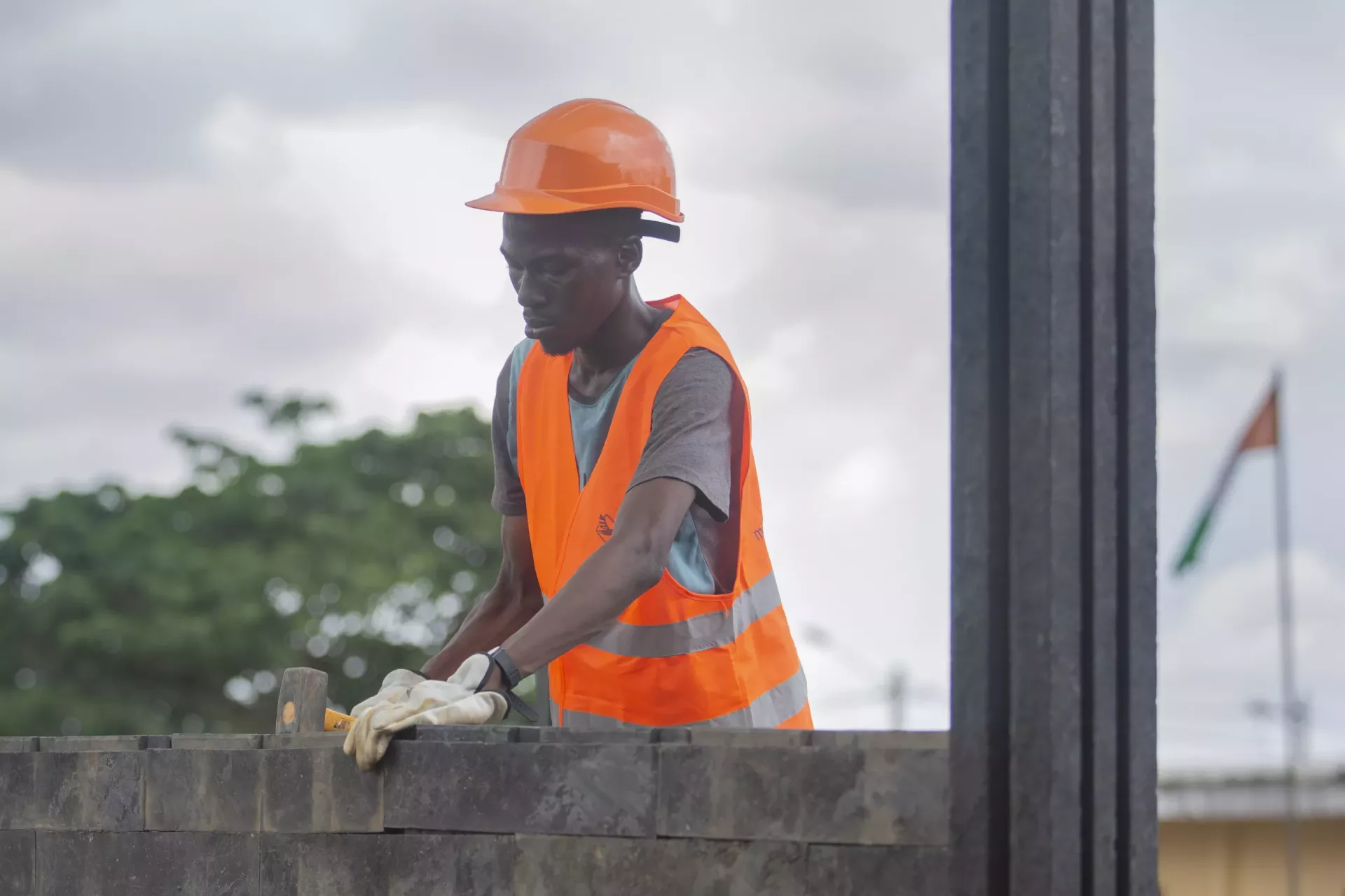 construction de salle en brique de plastique
