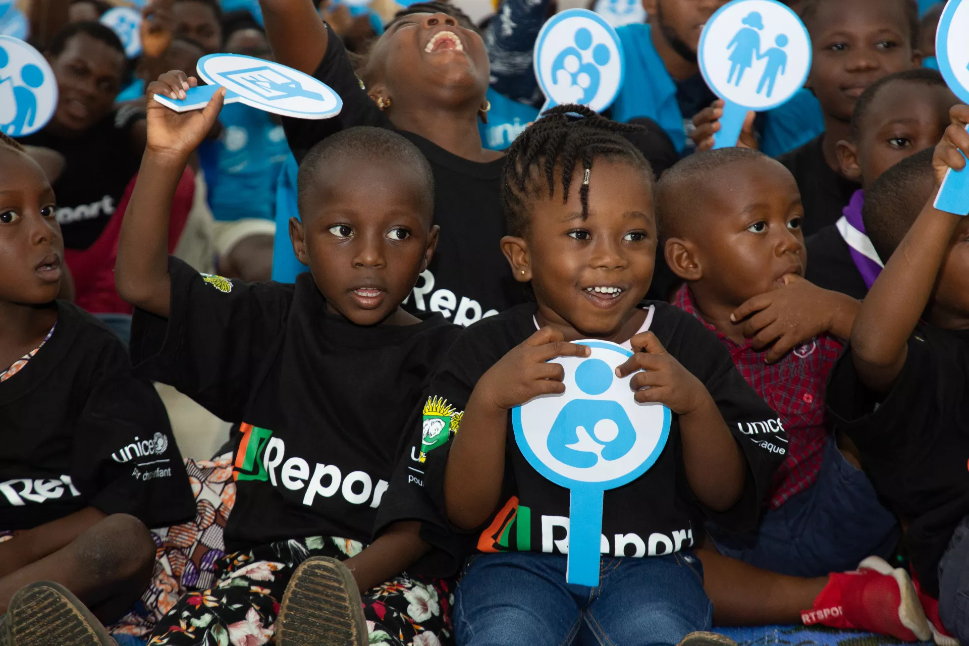 enfants souriants