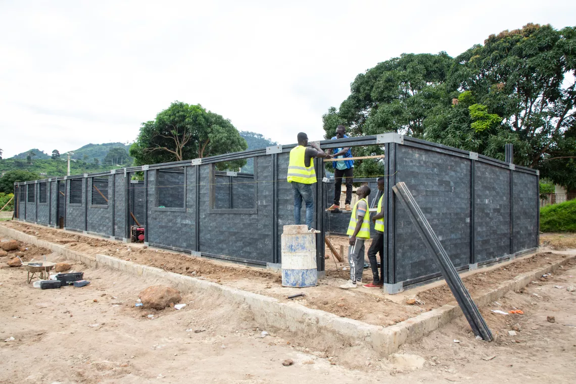 Plastic bricks School in Man
