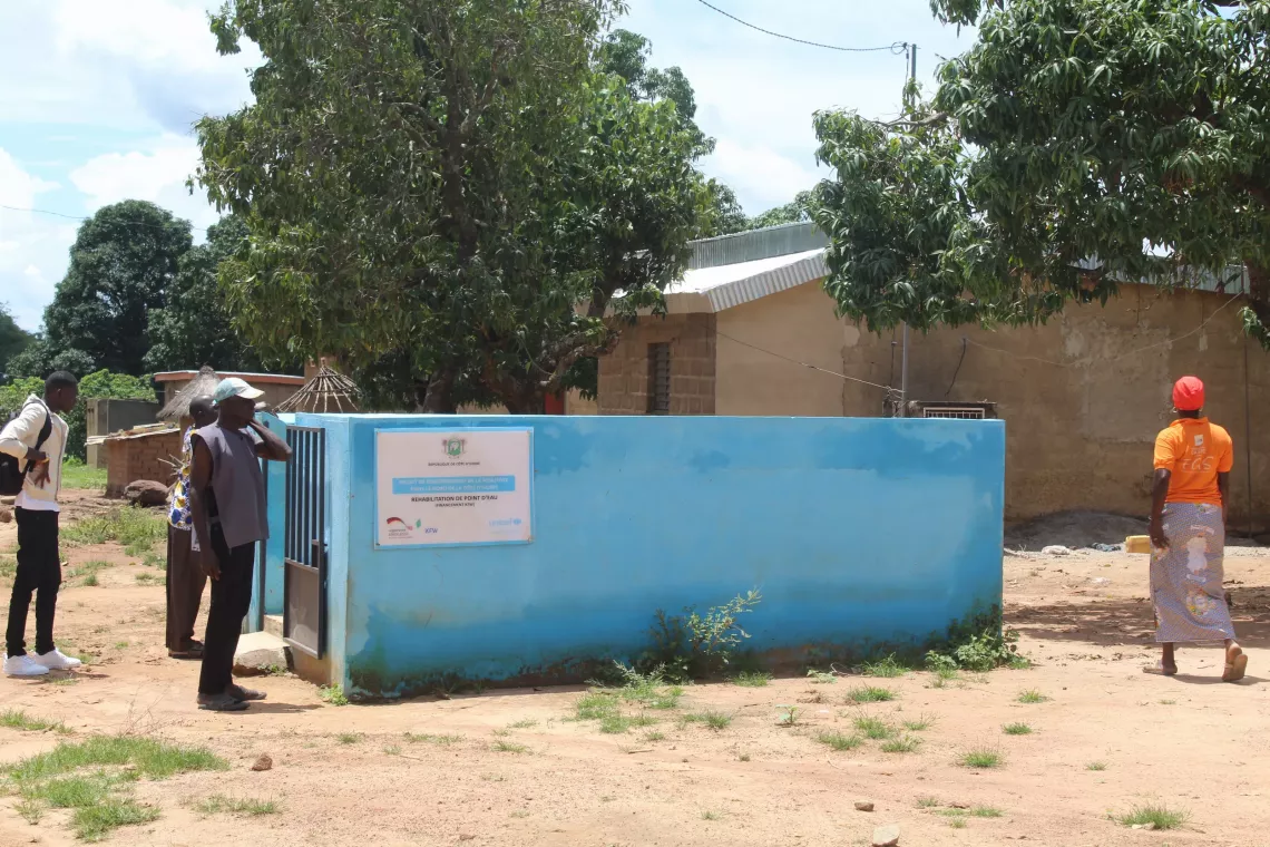 acc&egrave;s &agrave; l'eau des enfants en C&ocirc;te d'Ivoire