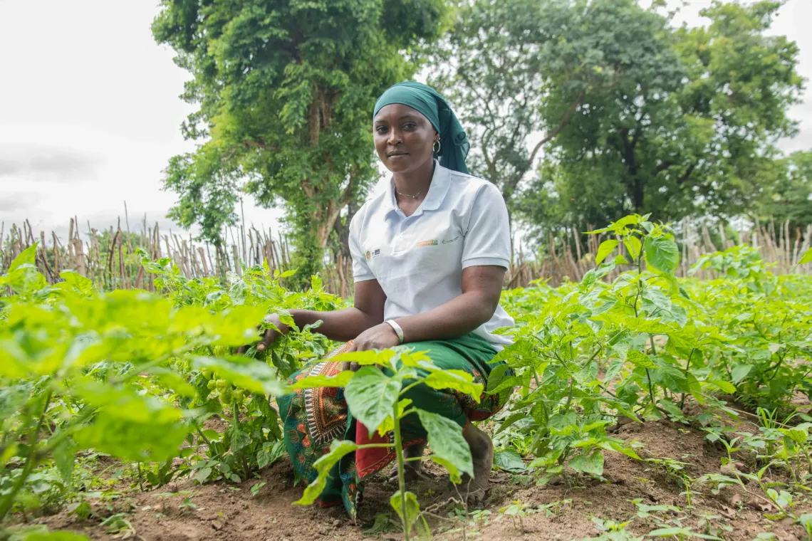 Djenabou, membre de la coop&eacute;rative de Guiembe