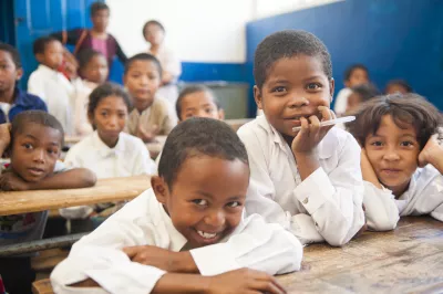 Children in school in Madagascar