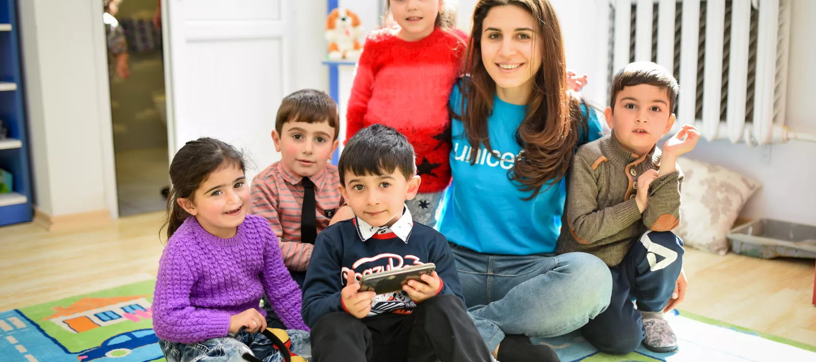 Djeca se igraju u pred&scaron;kolskoj ustanovi u Armeniji