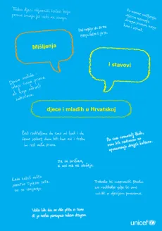 Naslov publikacije i oblačići s porukama 