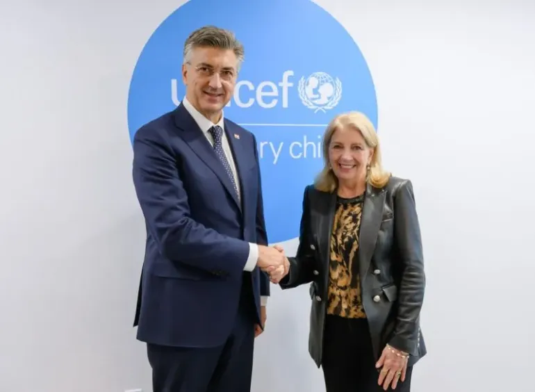 Andrej Plenkovic i Catherine Russell