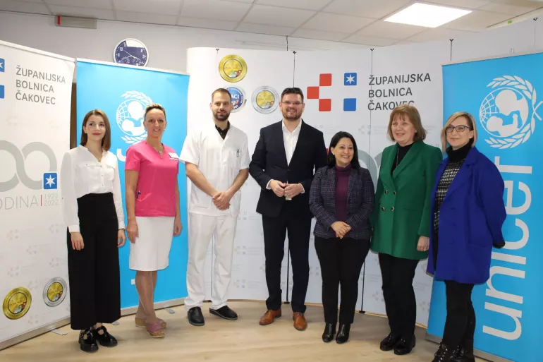 Sudionici konferencije za medije u Županijskoj bolnici Čakovec