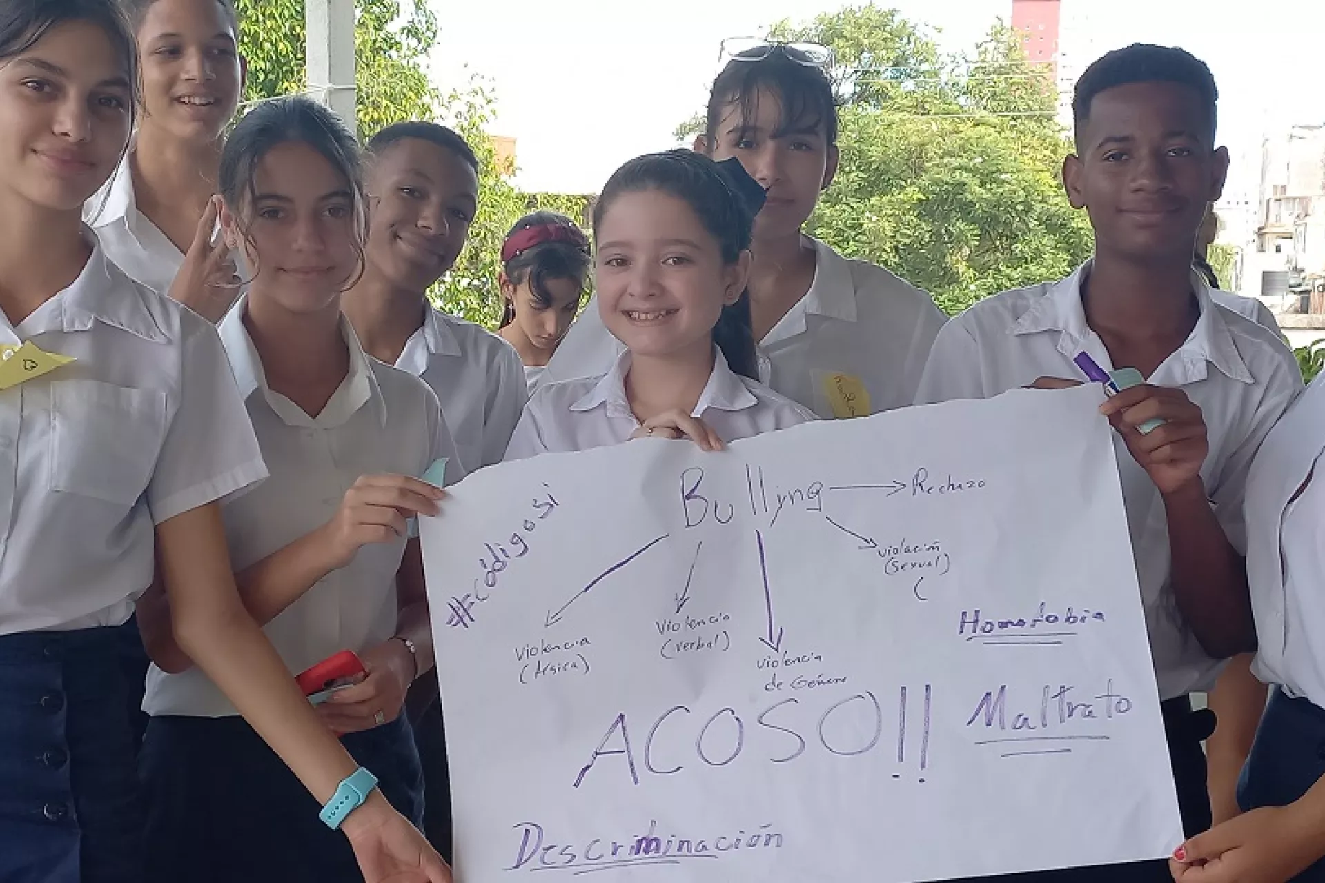 El Centro de Estudios sobre la Juventud convoc&oacute; hasta su sede en el Vedado, Plaza de la Revoluci&oacute;n, a un grupo de adolescentes de secundaria b&aacute;sica del propio territorio. 