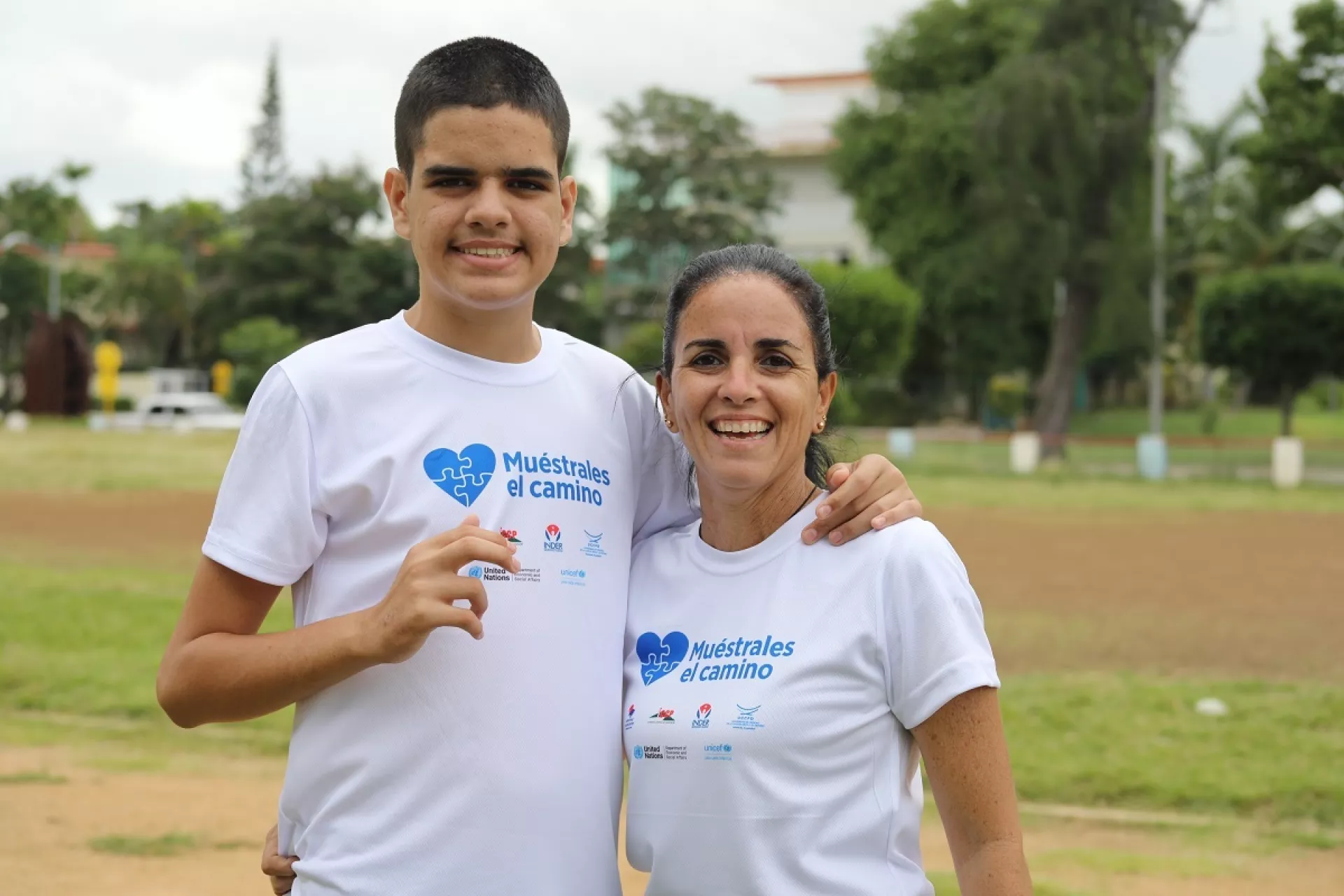 Yanaisy ha encontrado en el deporte una oportunidad para mejorar las habilidades comunicativas y sociales de su hijo Gabriel