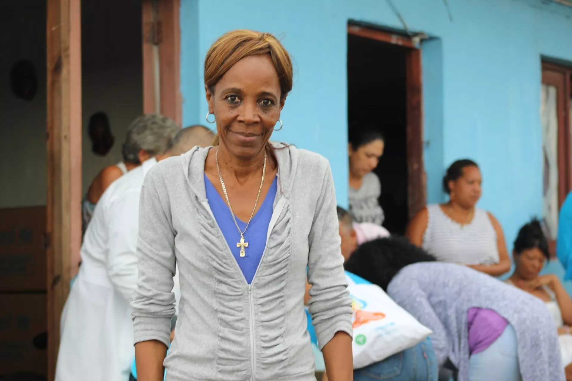 Isora Soraya Delgado vive en la comunidad "Cuarto Congreso" y fue una de las afectadas por la explosi&oacute;n de la base de supertanqueros, en Matanzas