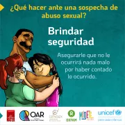 Qu&eacute; hacer ante sospecha de abuso sexual infantil creer Brindar seguridad