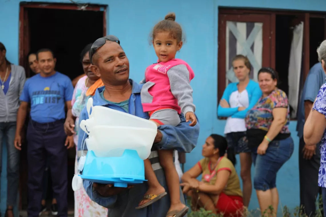 Todas las familias de la comunidad "Cuarto Congreso" fueron beneficadas con los kits de higiene