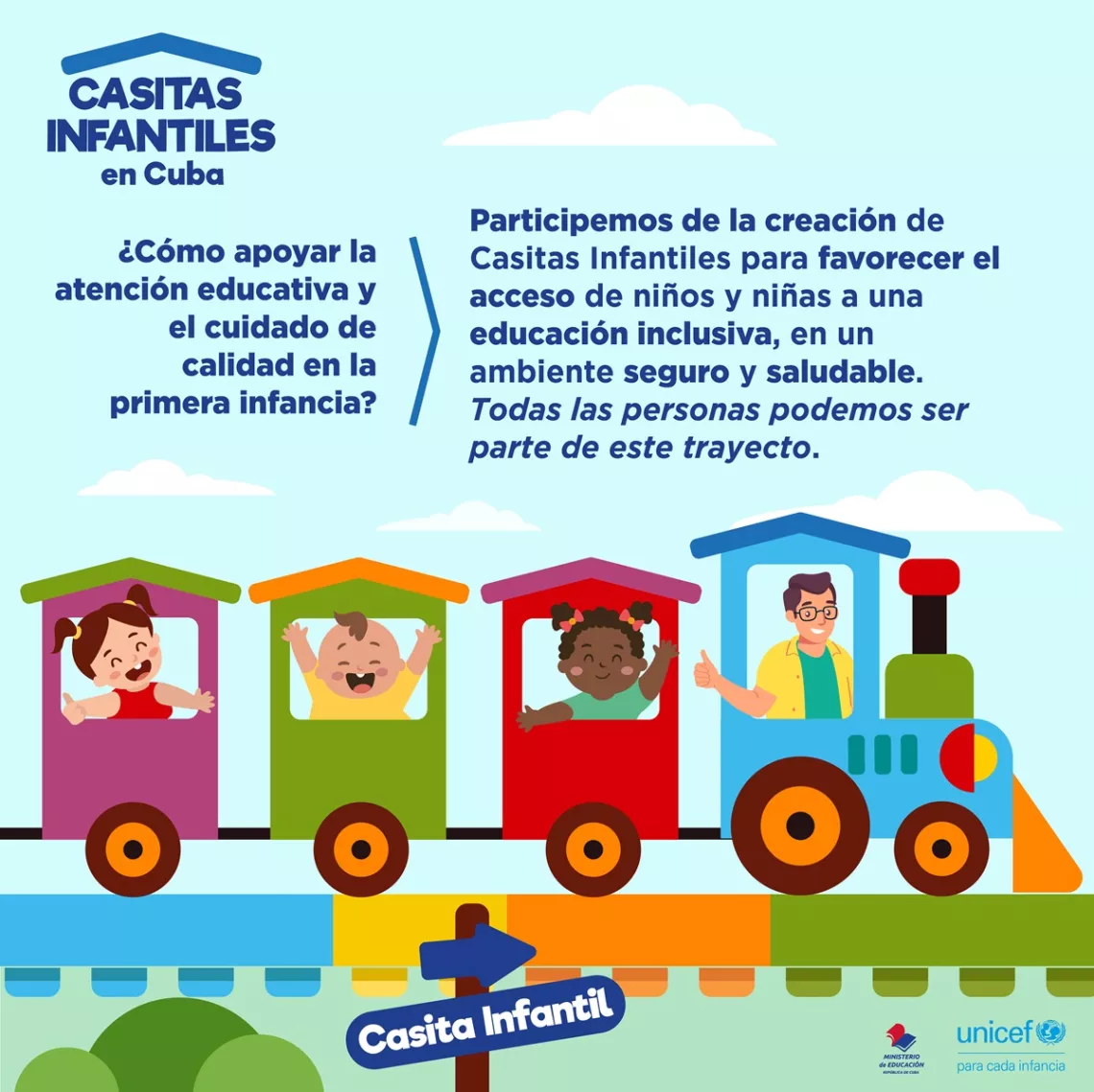 Casitas infantiles apoyan la primera infancia