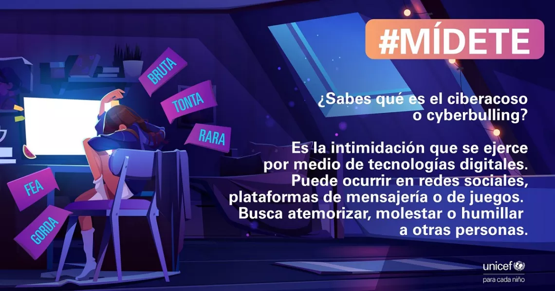 El ciberacoso puede ocurrir a trav&eacute;s de sitios de redes sociales, plataformas de mensajer&iacute;a o juegos