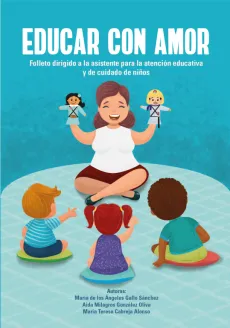 Portada del folleto: "Educar con amor"