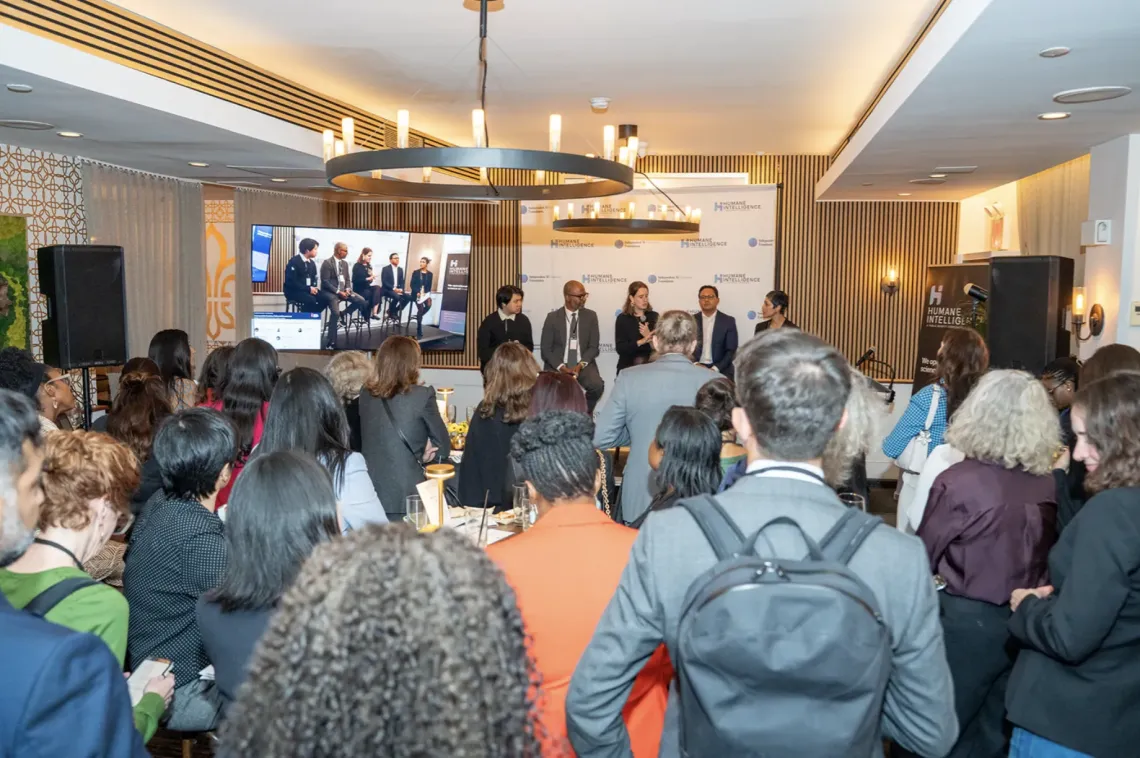 Participants attending the event Interoperable Practice, Policy and Investment: Building an International and Independent AI Evaluation Ecosystem