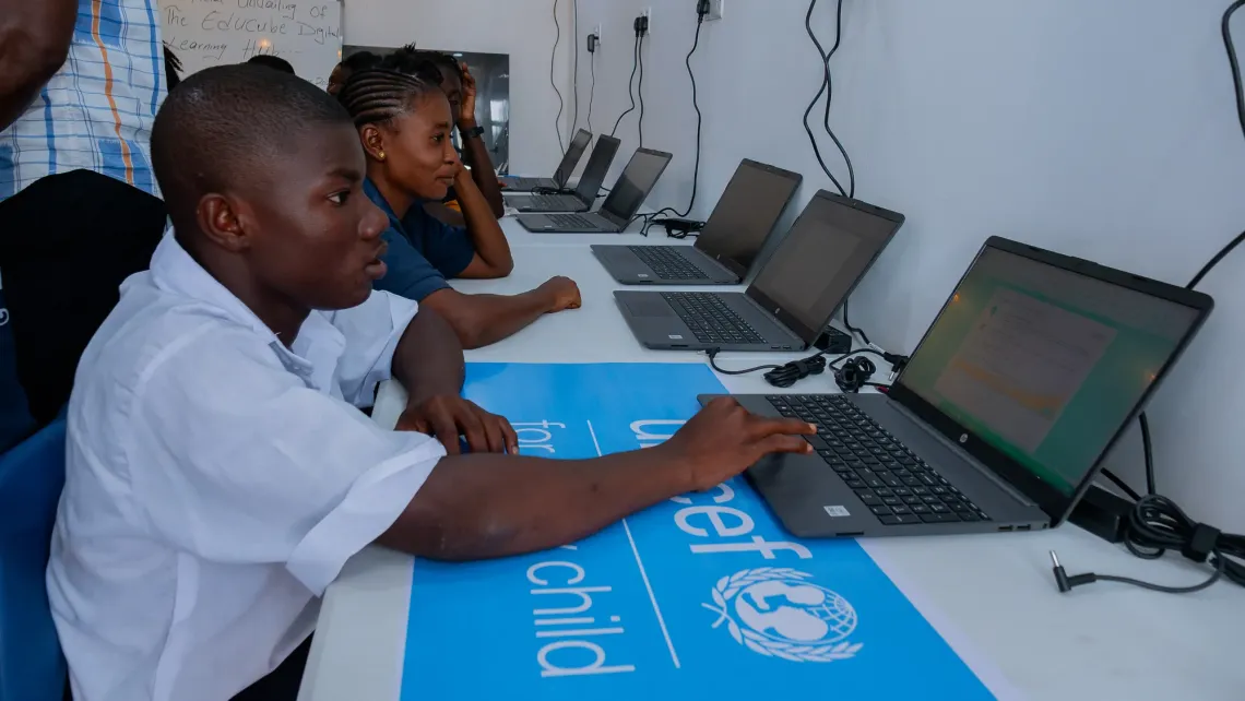 In Sierra Leone, internet costs for schools have been significantly reduced over the past four years with Giga's support.