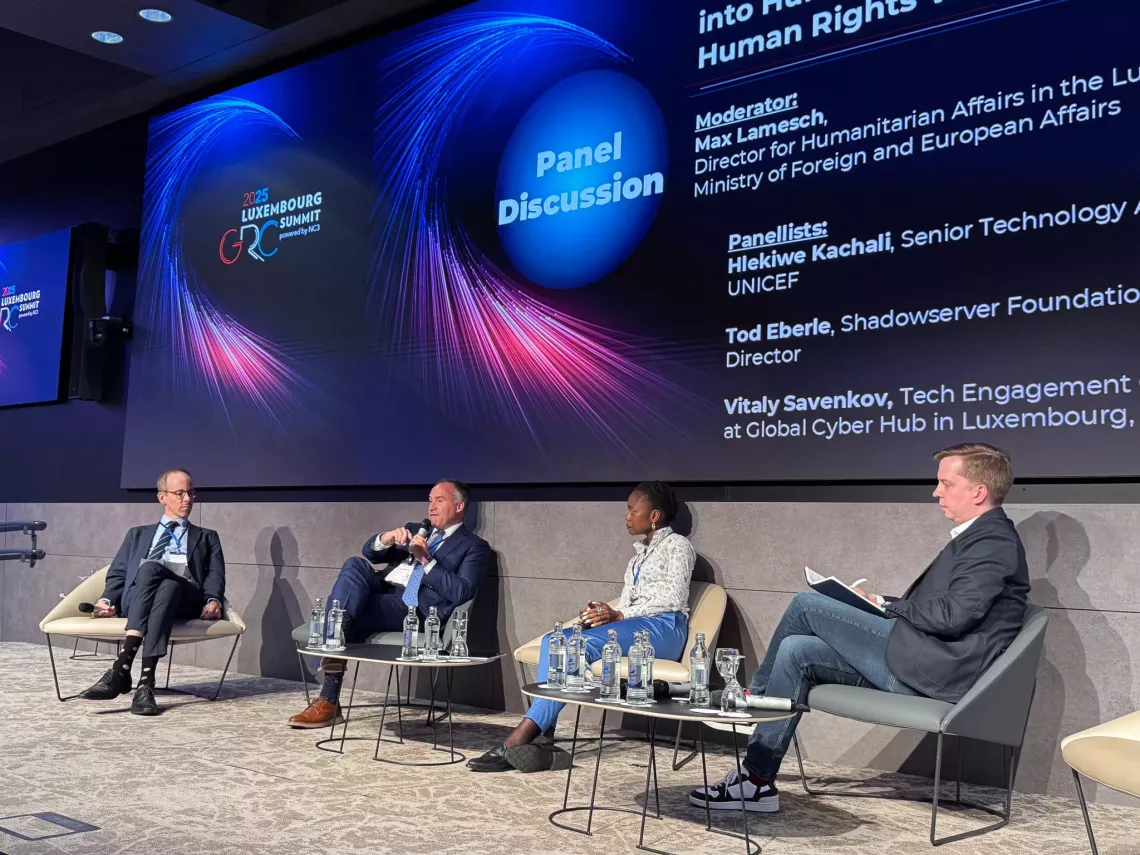 The participants in the panel discussion: Safeguarding Rights and Data