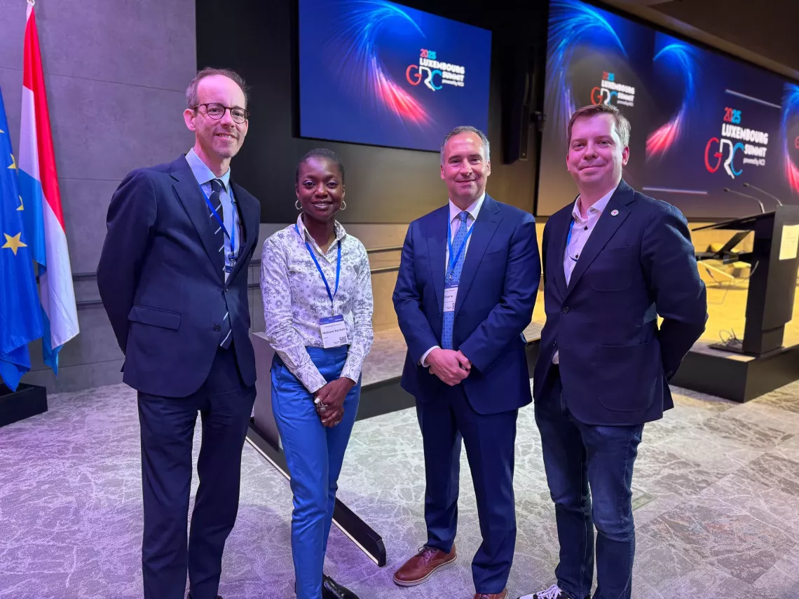 From left to right: Max Lamesch, Hlekiwe Kachali, Tod Ebert and Vitaly Savenkov