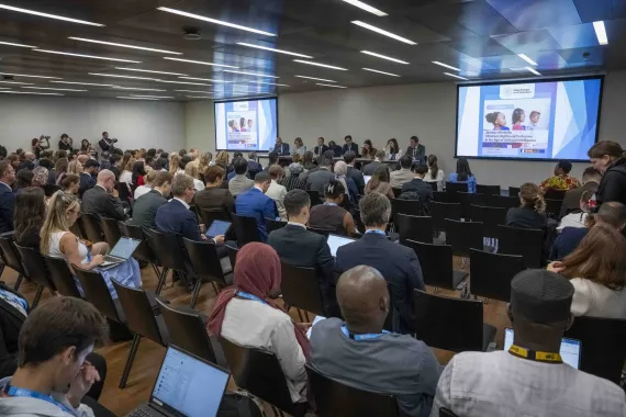 The launch of the Coalition for Children&rsquo;s Rights and Protection in the Age of Artificial Intelligence by governments, UN agencies and international partners.