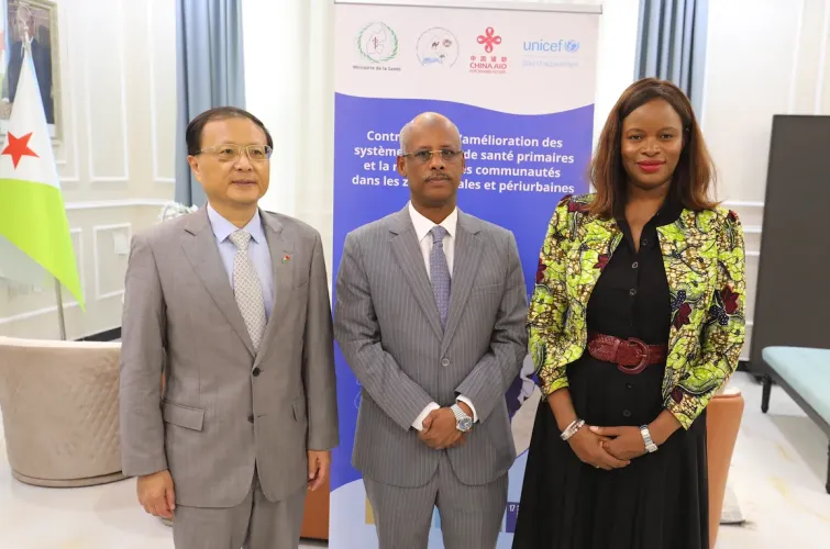 Chine UNICEF Djibouti signature projet