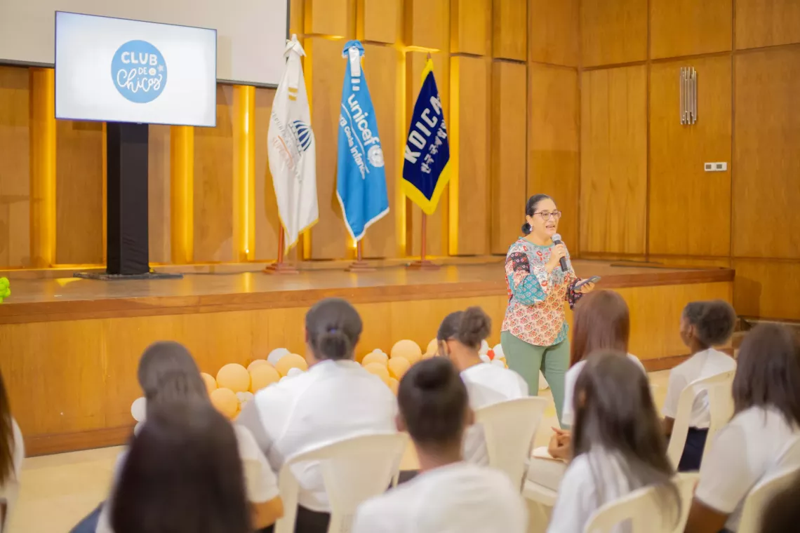 Anyoli Sanabria, representante interina de UNICEF