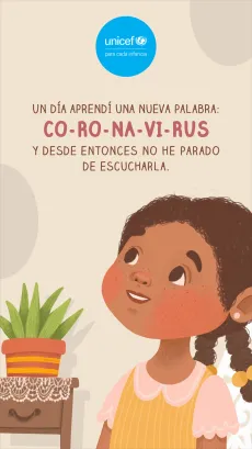 Cuento infantil &laquo;Un d&iacute;a aprend&iacute; una nueva palabra: CO-RO-NA-VI-RUS&raquo; - PORTADA