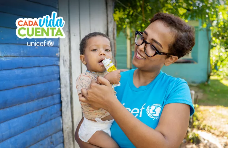 UNICEF lanza campa&ntilde;a &ldquo;Cada Vida Cuenta&rdquo; para continuar tratando la desnutrici&oacute;n aguda en Rep&uacute;blica Dominicana - Foto NP