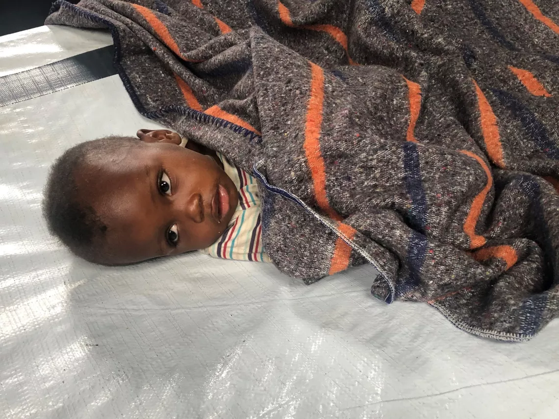 Babibemba est prise en charge dans un centre de traitement du chol&eacute;ra en RDC