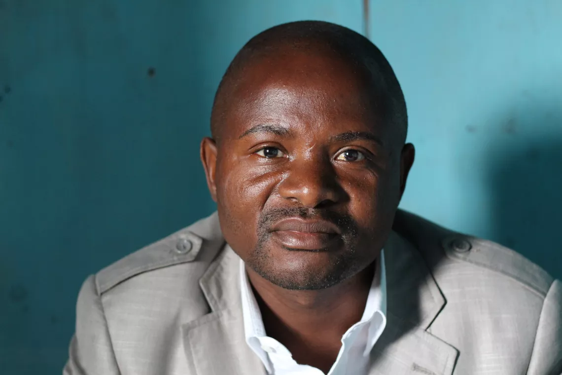 Banyene Mitamo, le directeur du Complexe Scolaire Kalamo, situ&eacute; dans une localit&eacute; de Goma qui a &eacute;t&eacute; touch&eacute;e par la maladie.