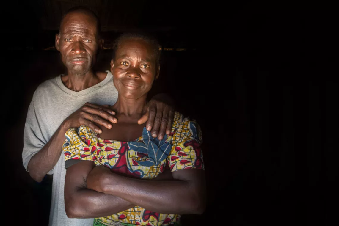 Janette et son mari Mpwate Maskane du village de&nbsp;Bonkulu