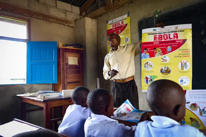 Jauspin is one of 3,000 school principals and teachers who participated in Ebola awareness sessions