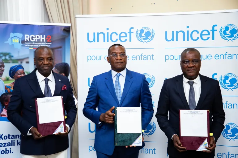 L&rsquo;UNICEF et UNFPA renforcent leur partenariat pour soutenir le deuxi&egrave;me Recensement G&eacute;n&eacute;ral de la Population et de l&rsquo;Habitat en RDC