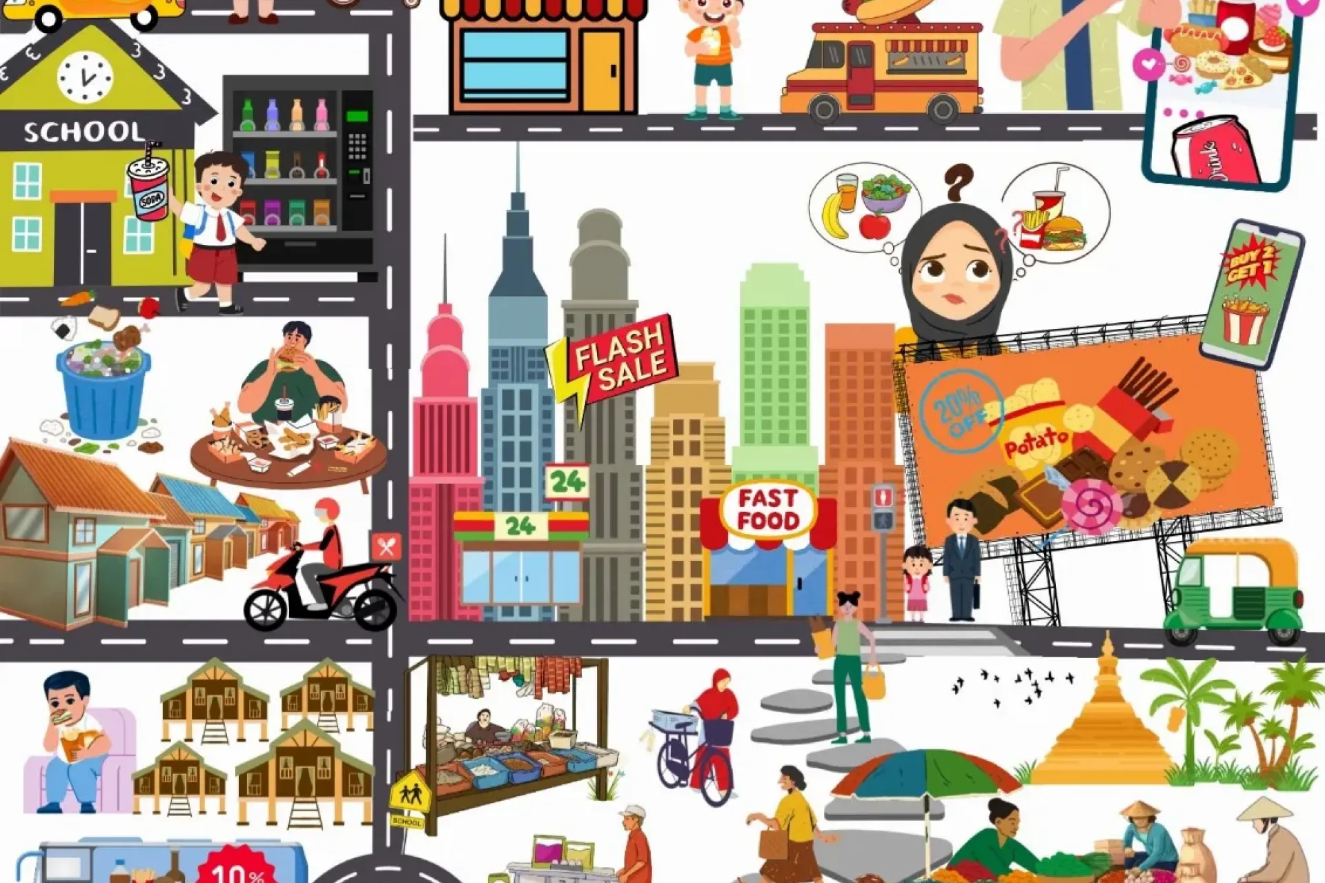Illustrator of Children and food, Fix My Food Campaign
