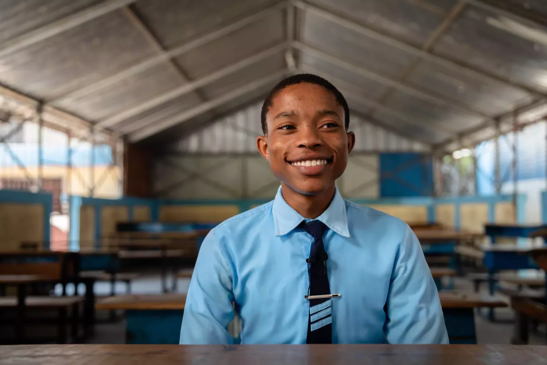 Child in Haiti conflict zone