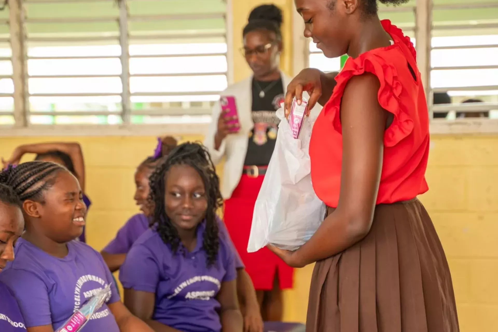 Nevis students participate in menstrual hygiene day activities
