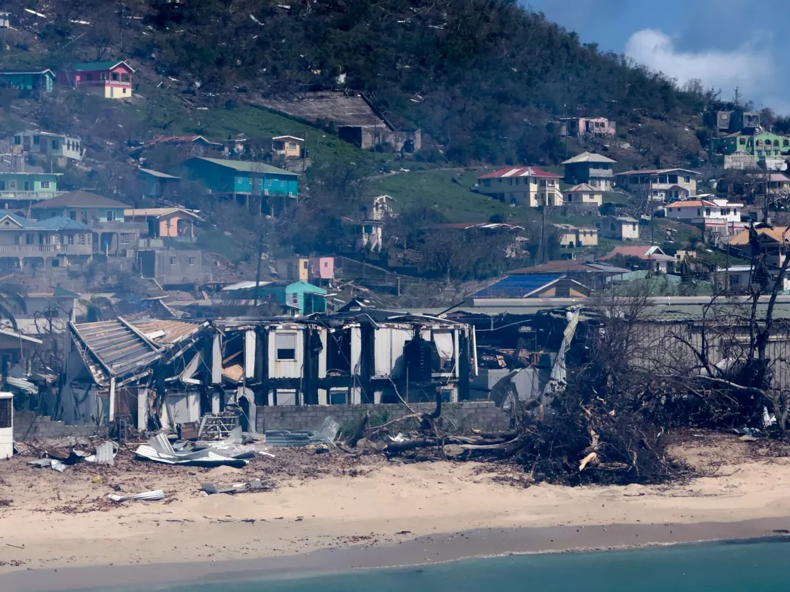 Union Island devastated 