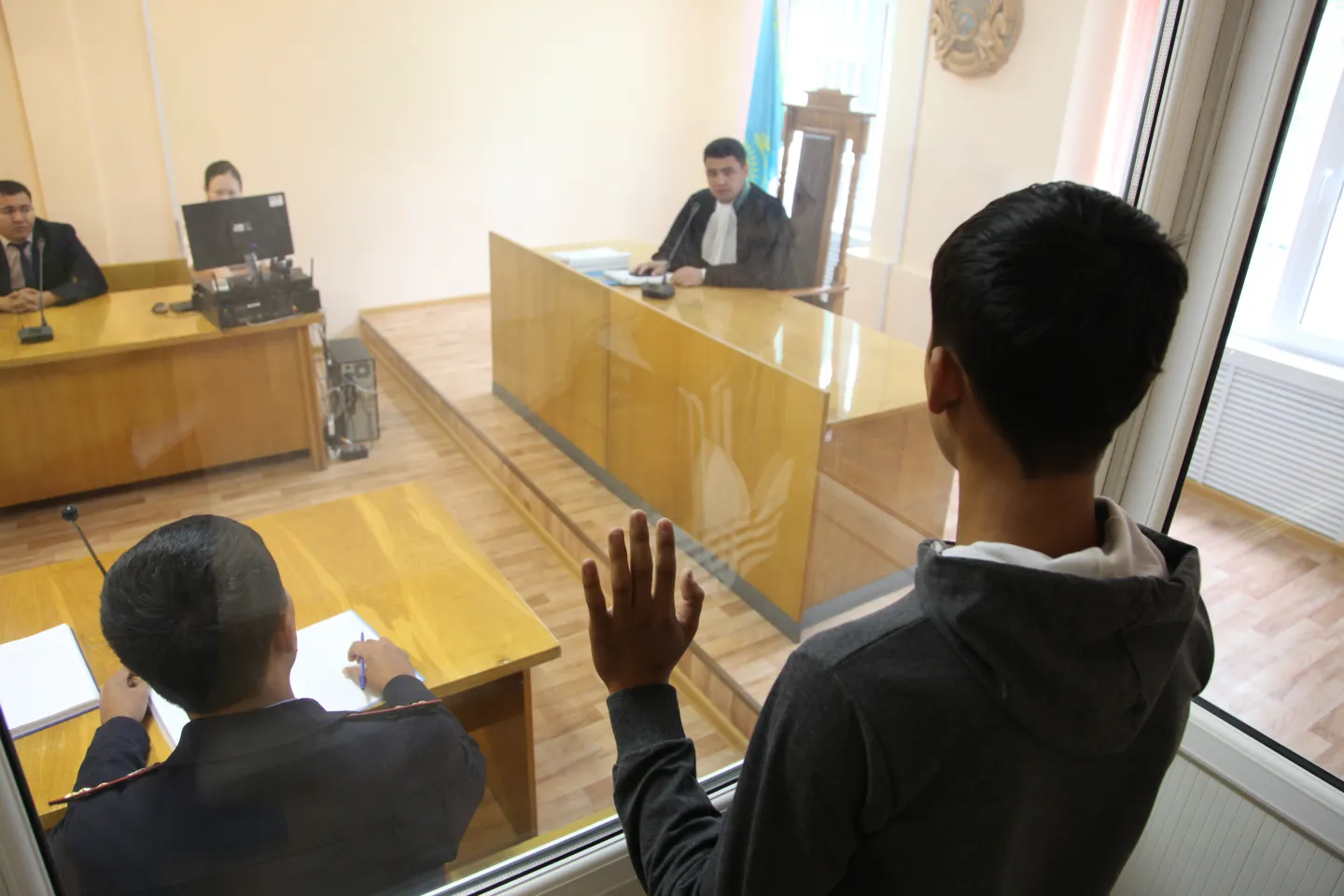 Juvenile Justice Court in the city of Aktau, Kazakhstan. 