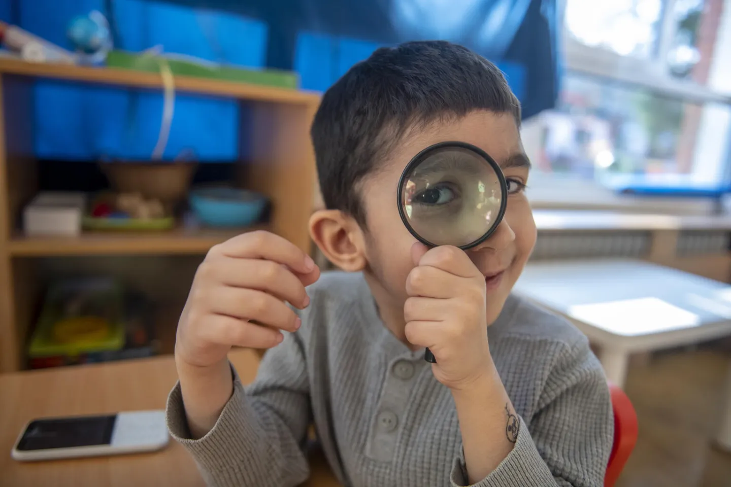 A boy in a Kindergarten 