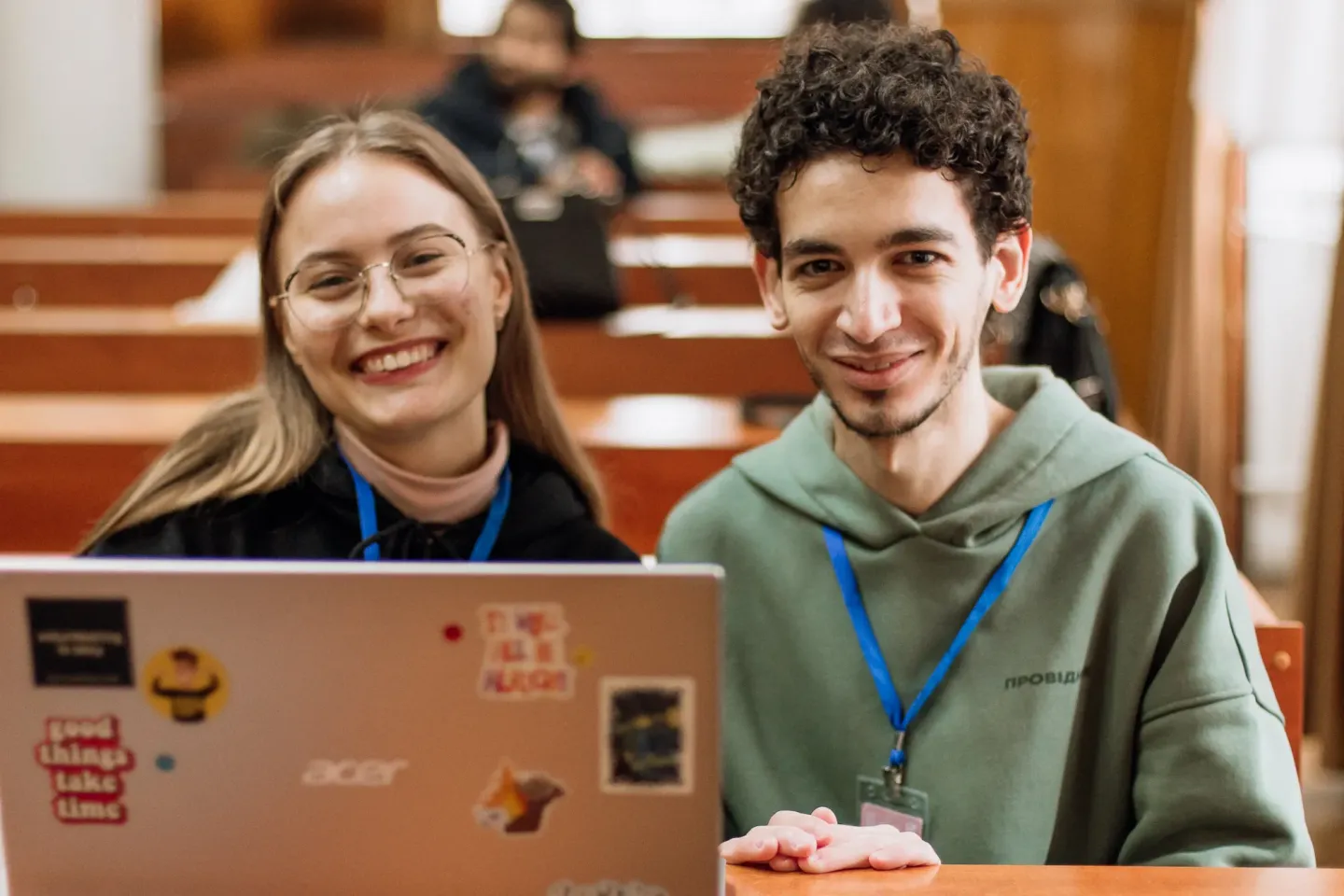 Participants at an UPSHIFT Youth Power event in Chernivtsi, Ukraine.