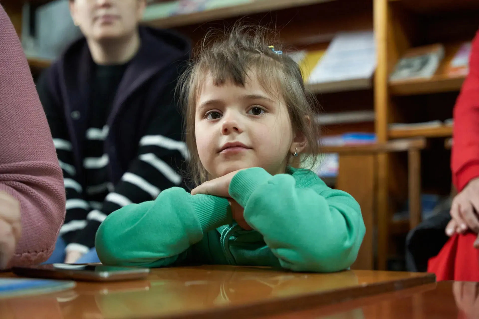 A child at an Early Childhood Development Centre in Kyrgyzstan. 