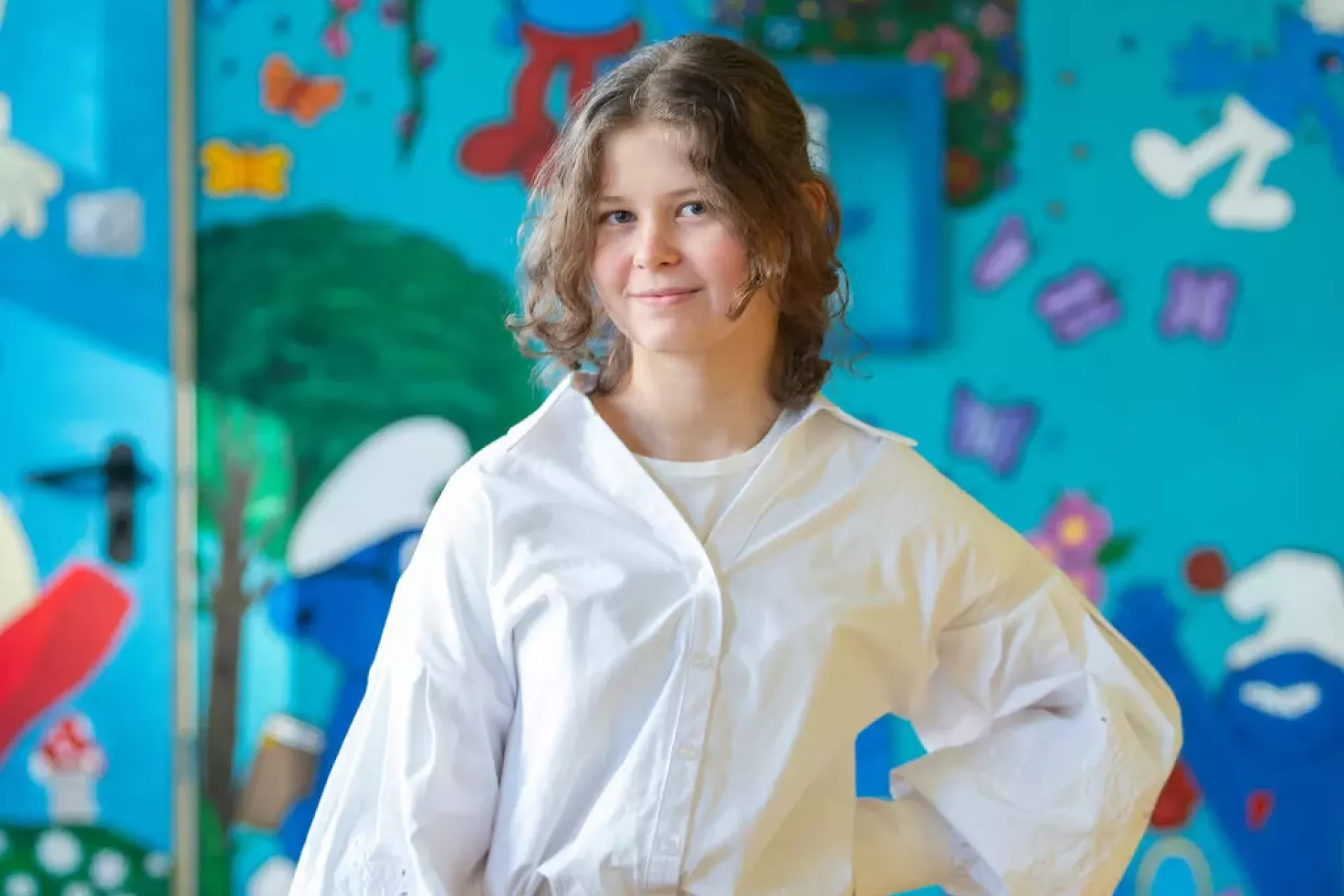 Kseniia, participant of the UPSHIFT programme at her primary school 258 in Warsaw.