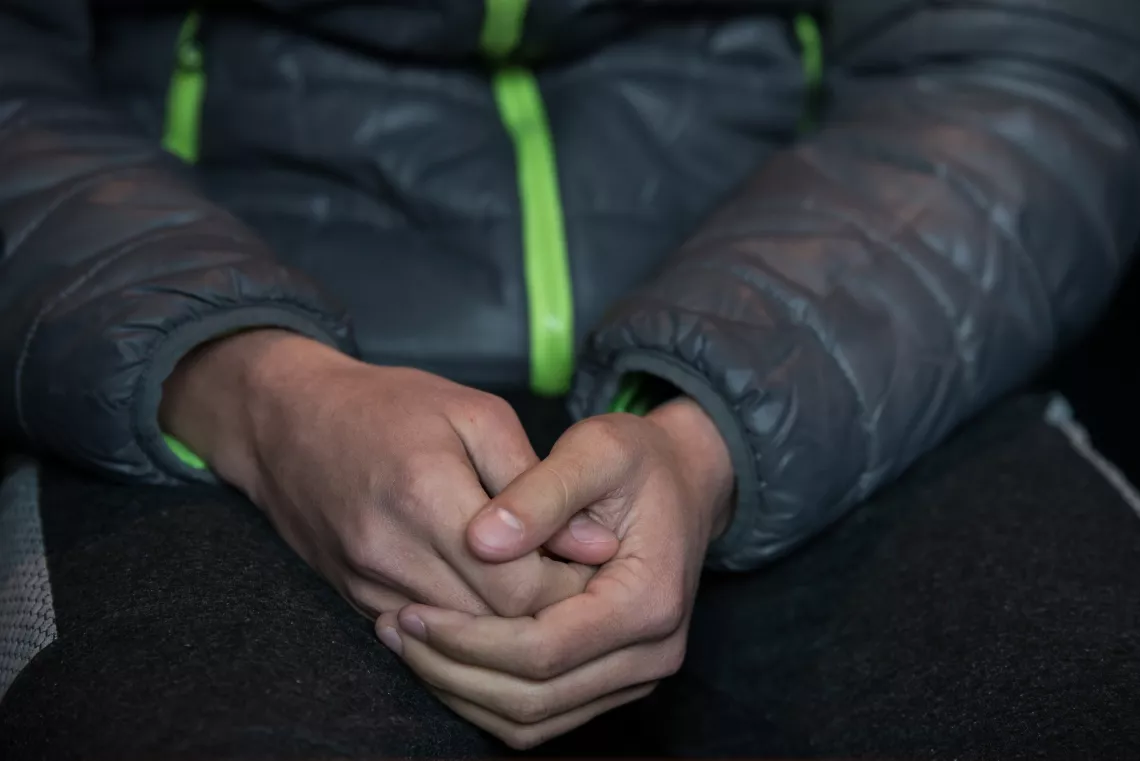 Boy's hands