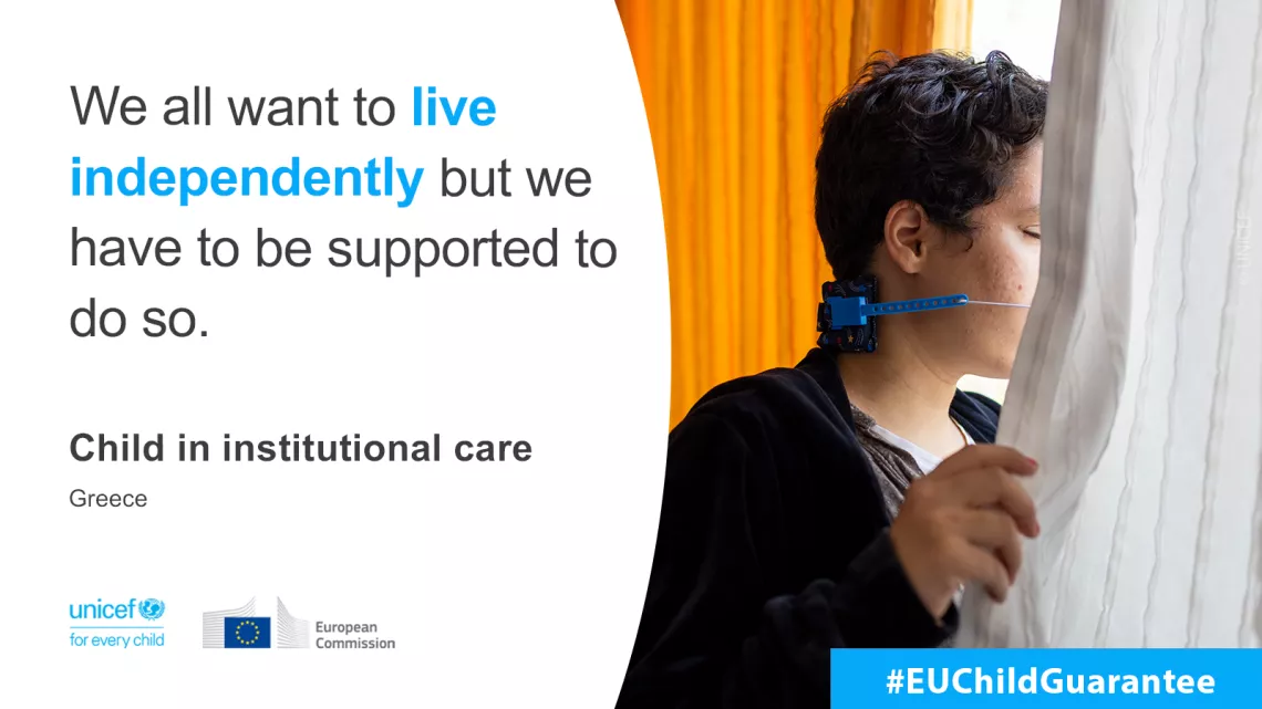 child in institutional care from Greece