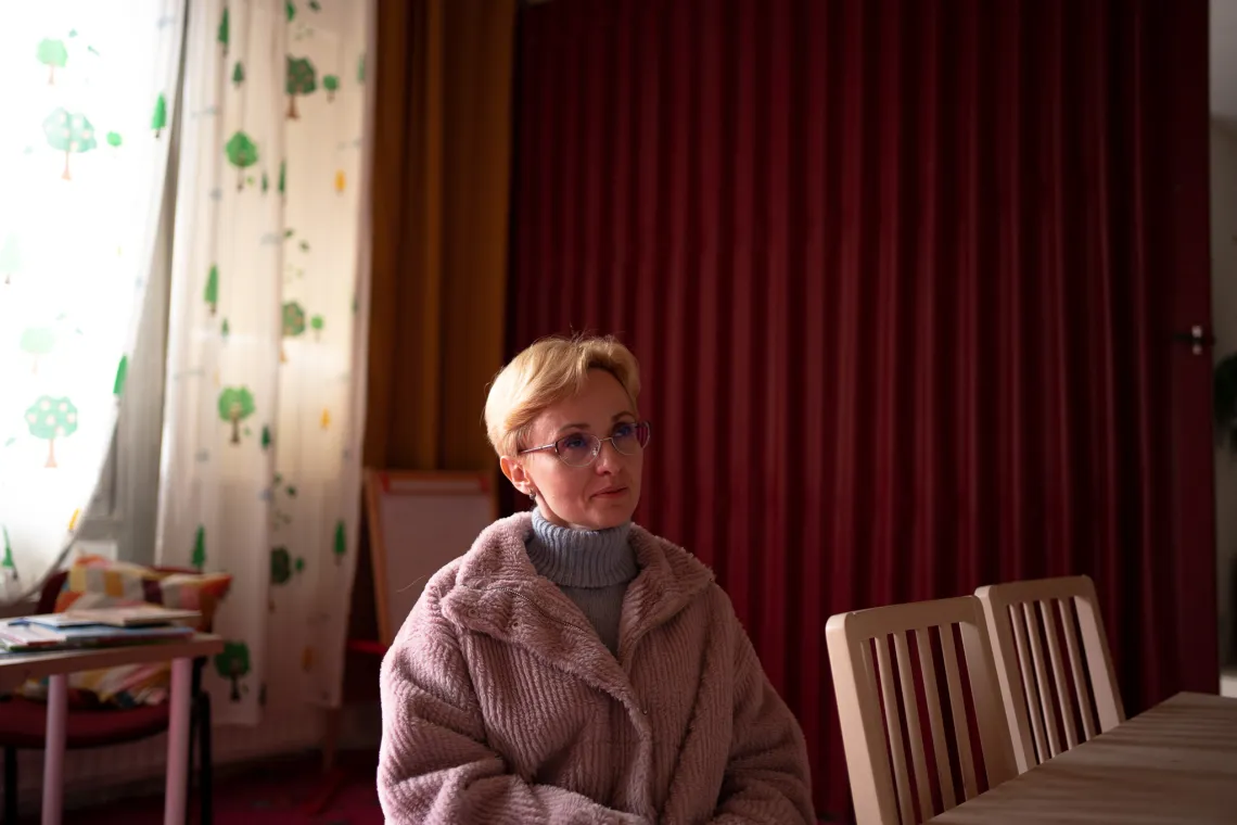 Yulia, a former psychologist, works for the Slovak NGO Mareena, supported by UNICEF, as a community worker.
