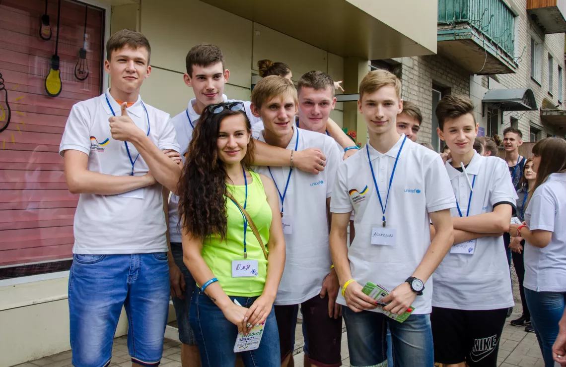 On 29 June 2016, young people participate in the launch of a Small Grants Programme for active young citizens in Slovyansk