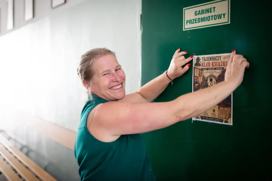 Małgorzata, a mathematics teacher and fifth-grade class tutor at a primary school in Opole, uses creative activities such as the "Mystery Book Club" to help students explore emotions, friendship and inclusion.
