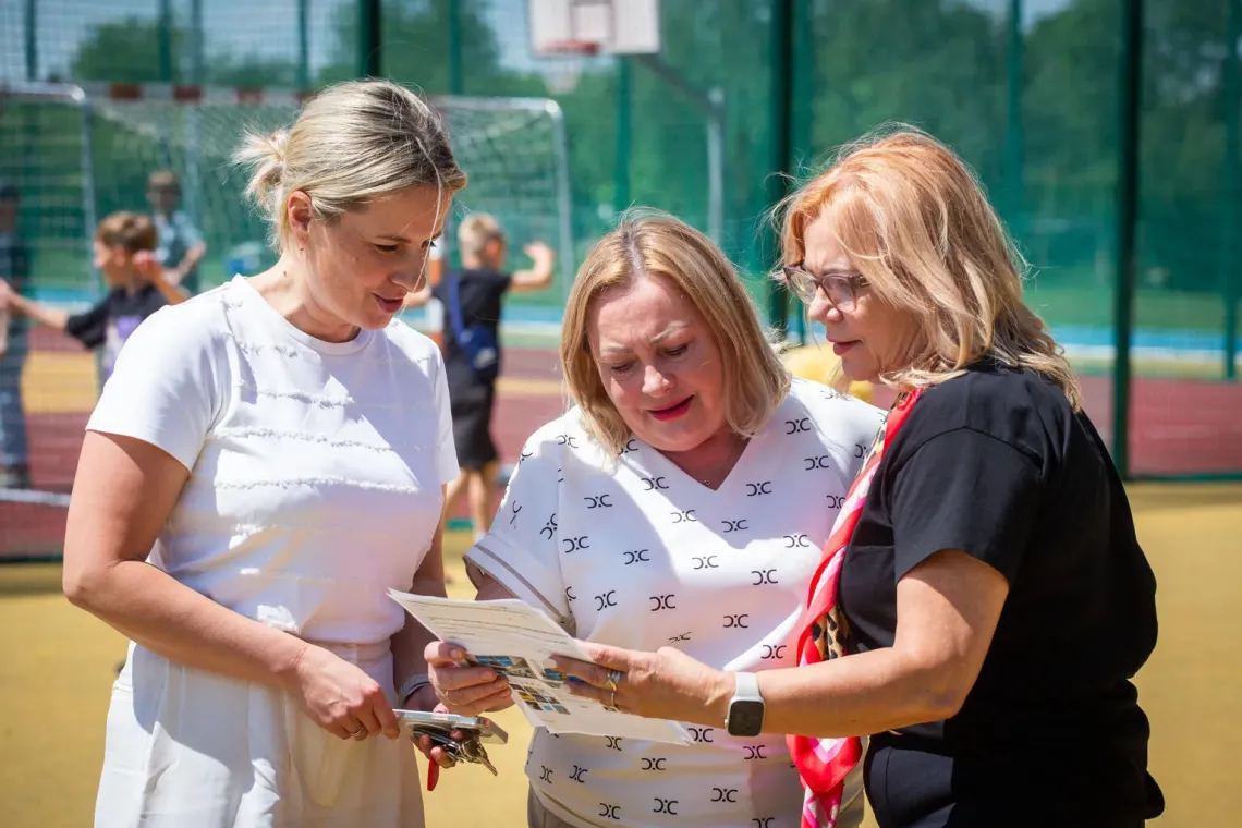 Bożena (right), an ABS expert from the Municipal Teacher Training Centre in Opole, worked closely with principal Violetta (center) and vice-principal Katarzyna (left) throughout the pilot implementation of the Anti-Bullying for Schools (ABS) programme, helping engage their entire school community in creating a safer and more inclusive environment for children.